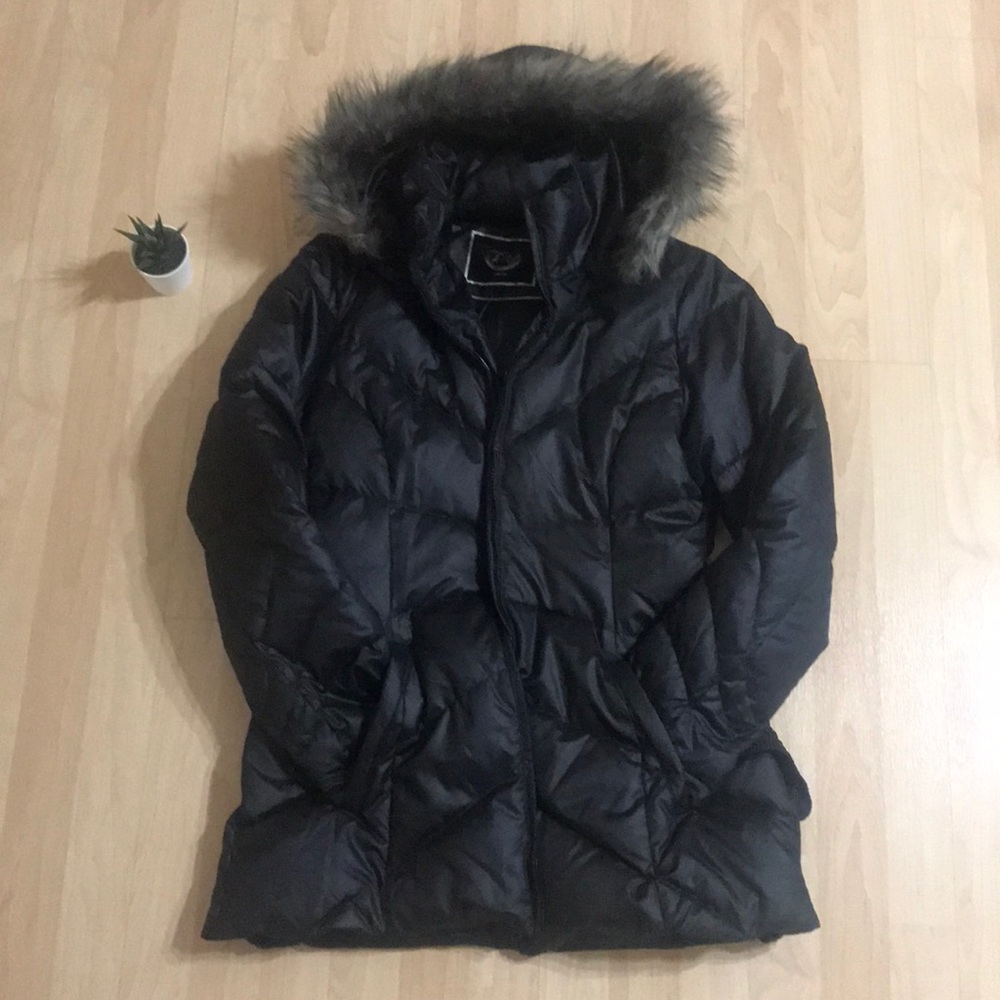 NEW! RW&CO long black jacket with waist belt